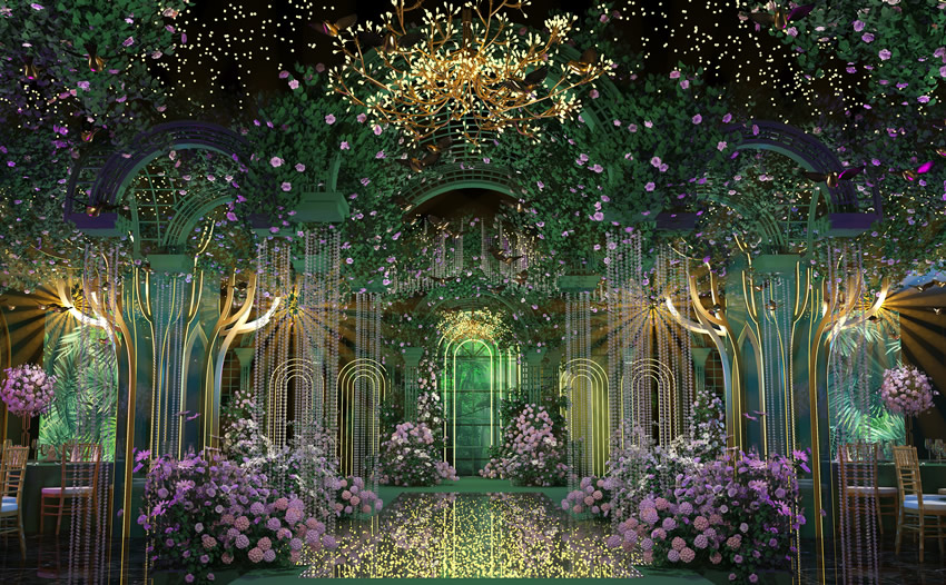 高青奇妙森林婚礼堂效果展示